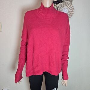 FREE PEOPLE Softly Structured  Tunic Sweater Pink Size Medium